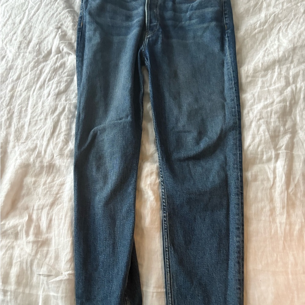 Straight leg re/done jeans, like new